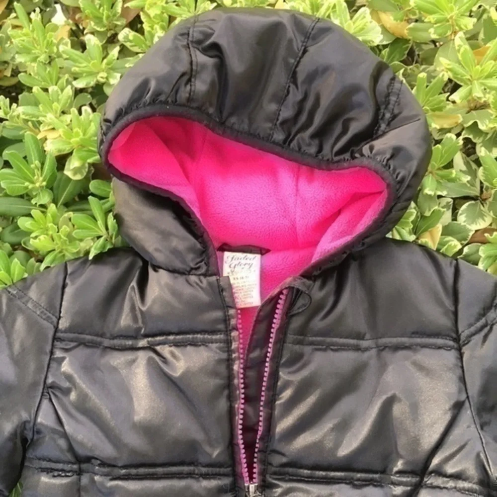 Faded Glory Winter Jacket XS (4/5) Black 100% Polyester
